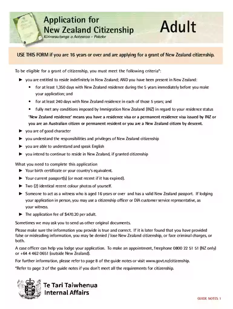 nz passport application form pdf Preview on Page 1