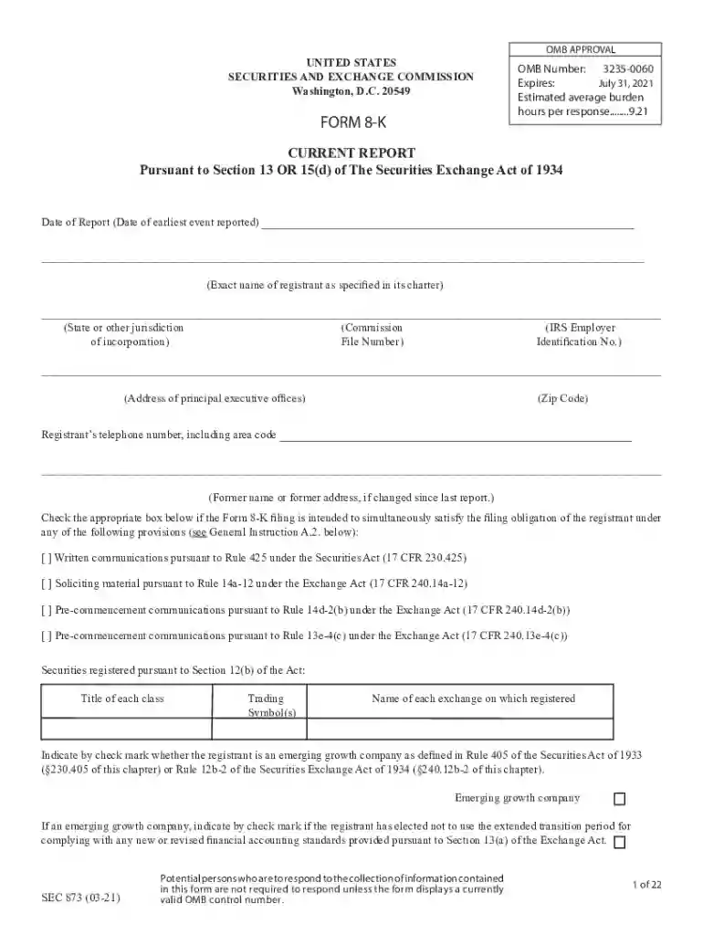Indicate by check mark whether the registrant is an emerging growth company as dened in Rule 405 of the Securities Act of 1933 Preview on Page 1