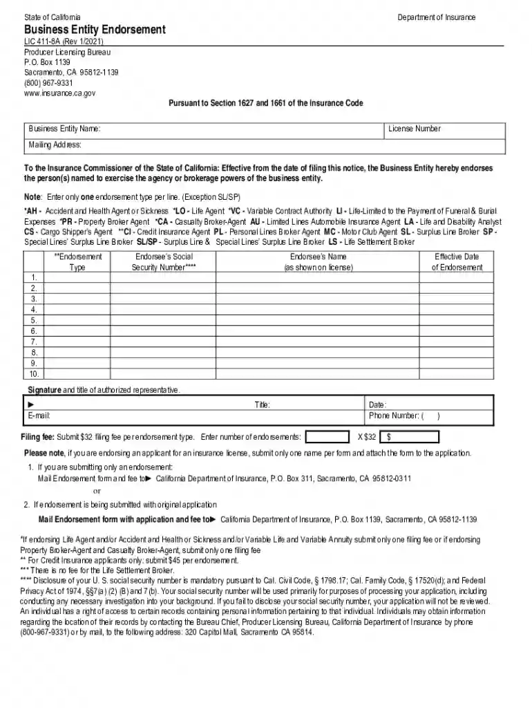 Motor Club Agent (MC) - CA Department of Insurance Preview on Page 1