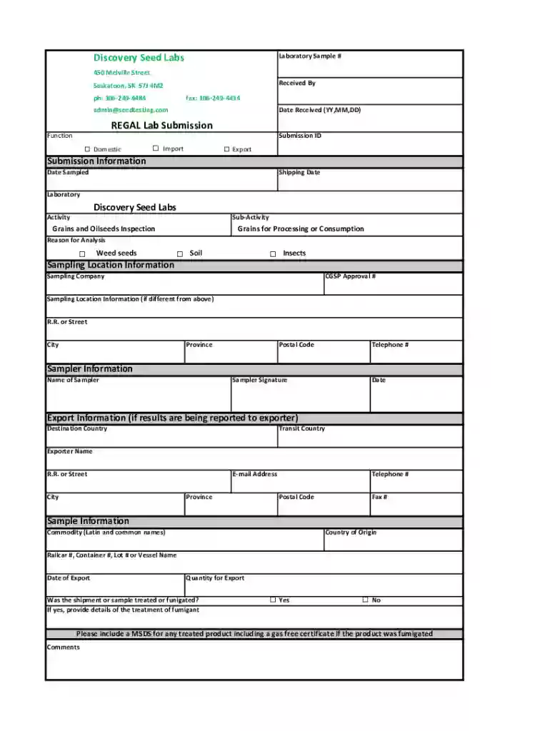 REGAL Program Lab Submission - Discovery Seeds Labs Preview on Page 1