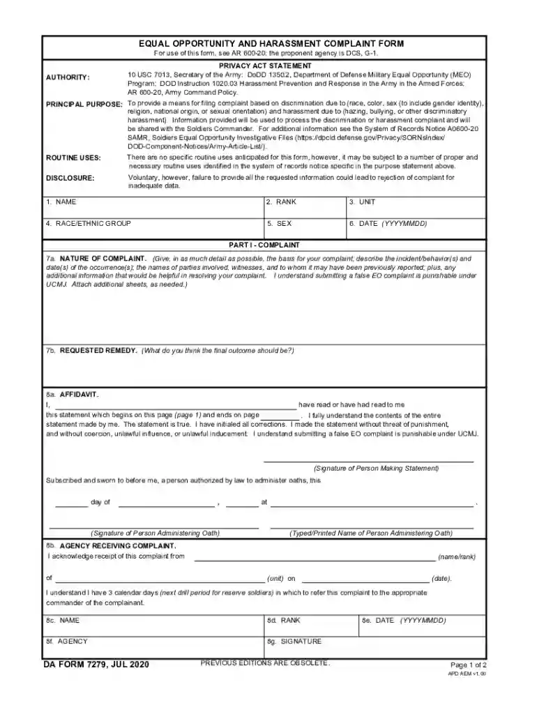 da form 7746 Preview on Page 1