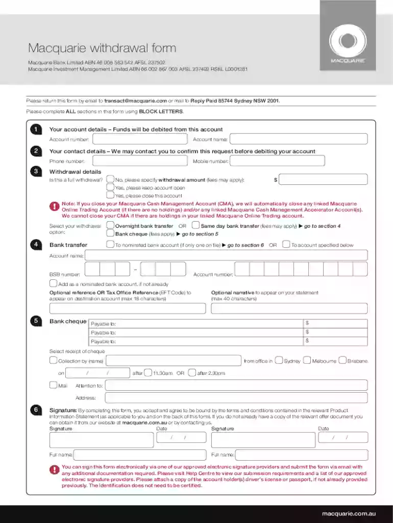cash withdrawal slip Preview on Page 1
