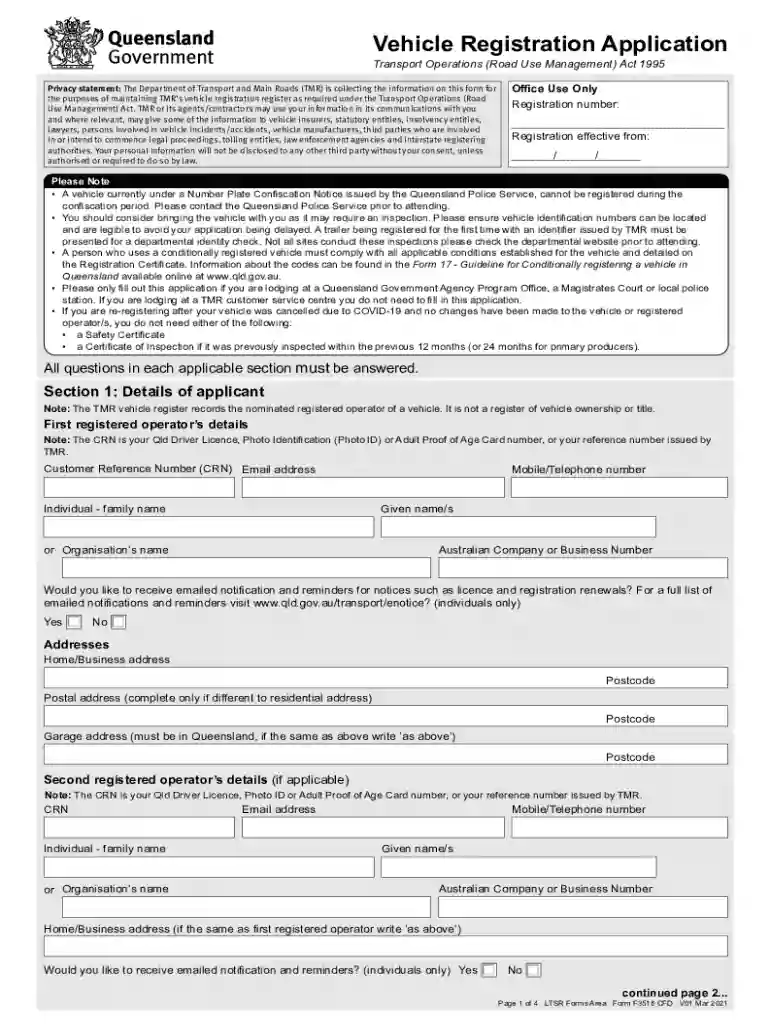 new registration qld online Preview on Page 1