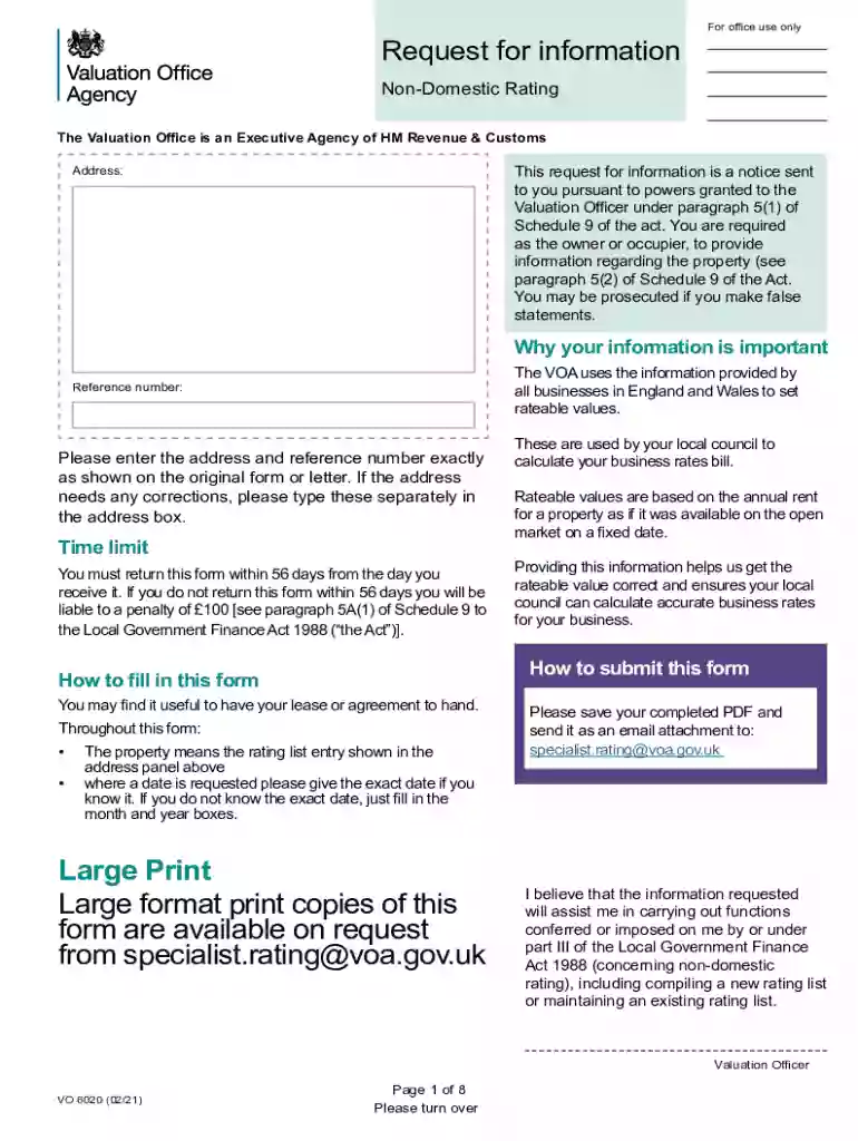vo 6005 form template Preview on Page 1
