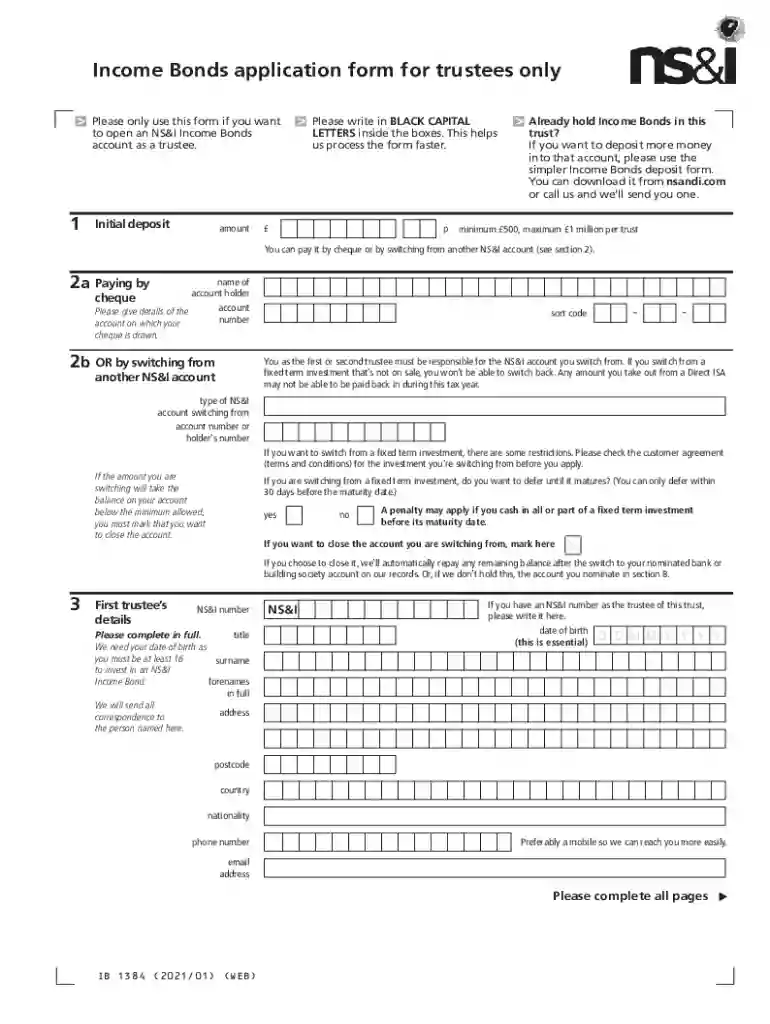 ns i withdrawal form Preview on Page 1