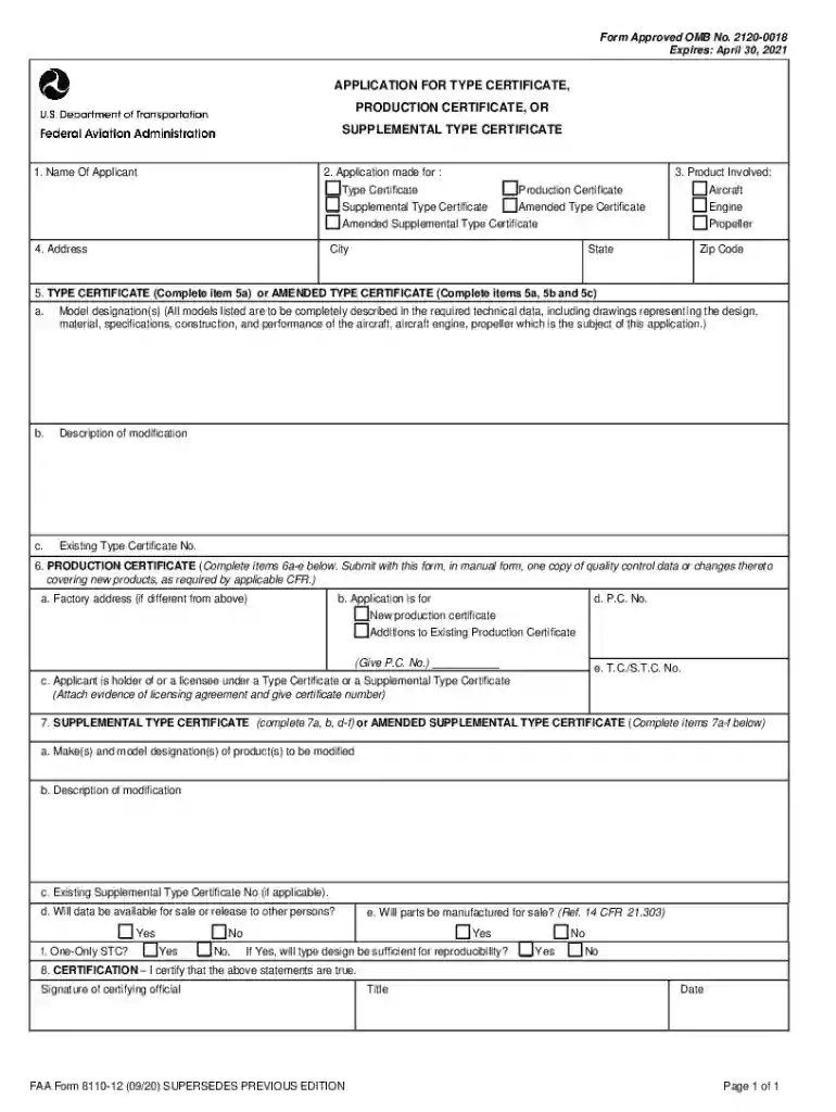 faa form 8010 4 filled out example Preview on Page 1