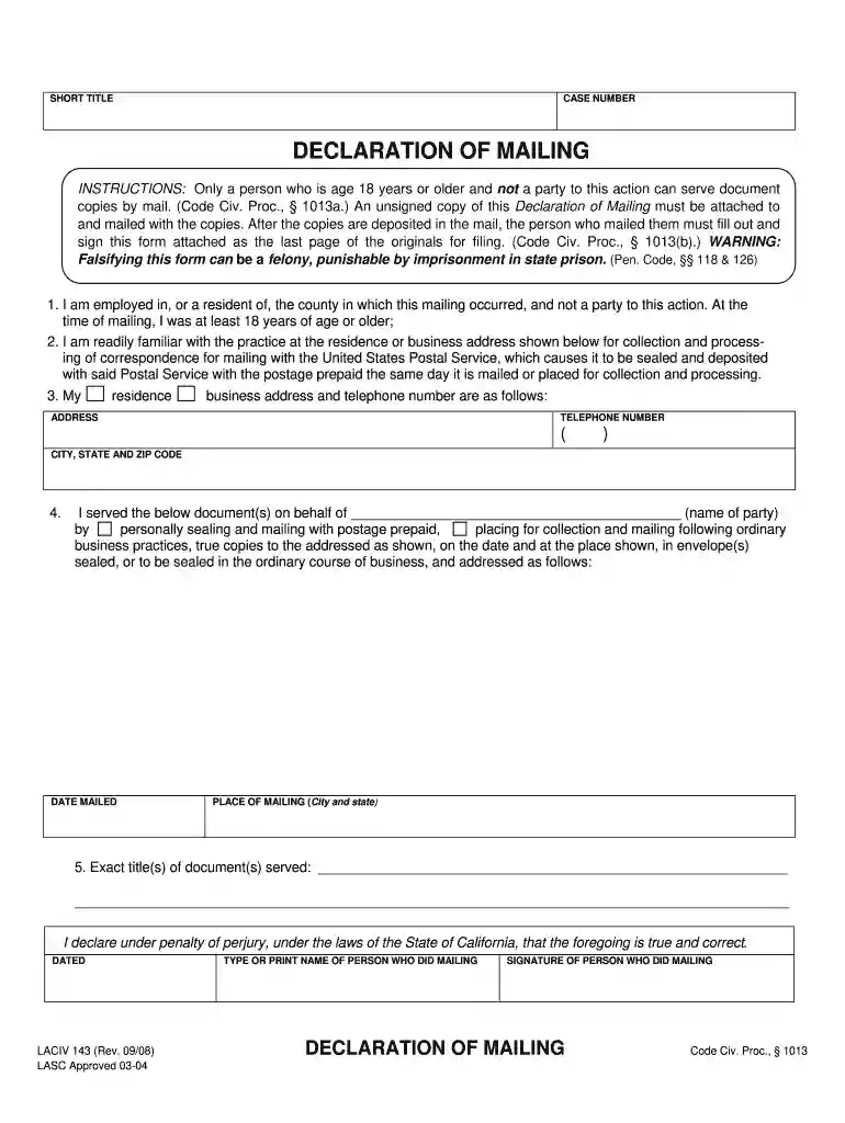 court form declaration Preview on Page 1