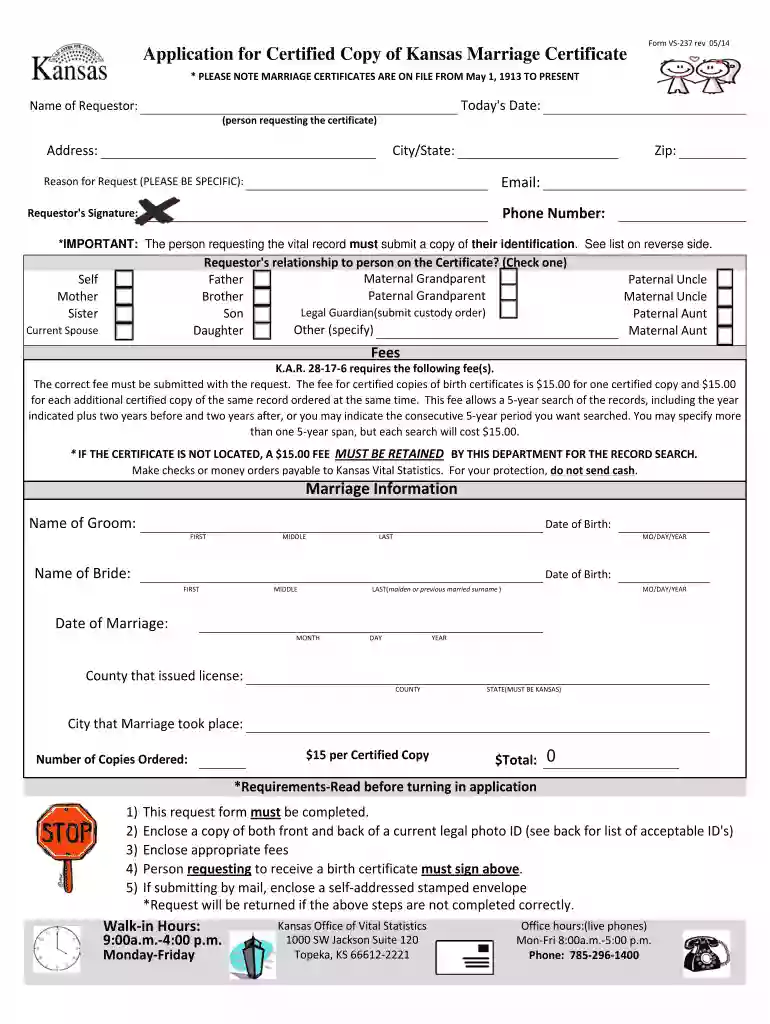 marriage license in kansas Preview on Page 1