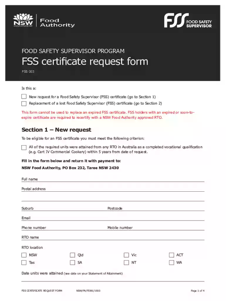 fss certificate Preview on Page 1