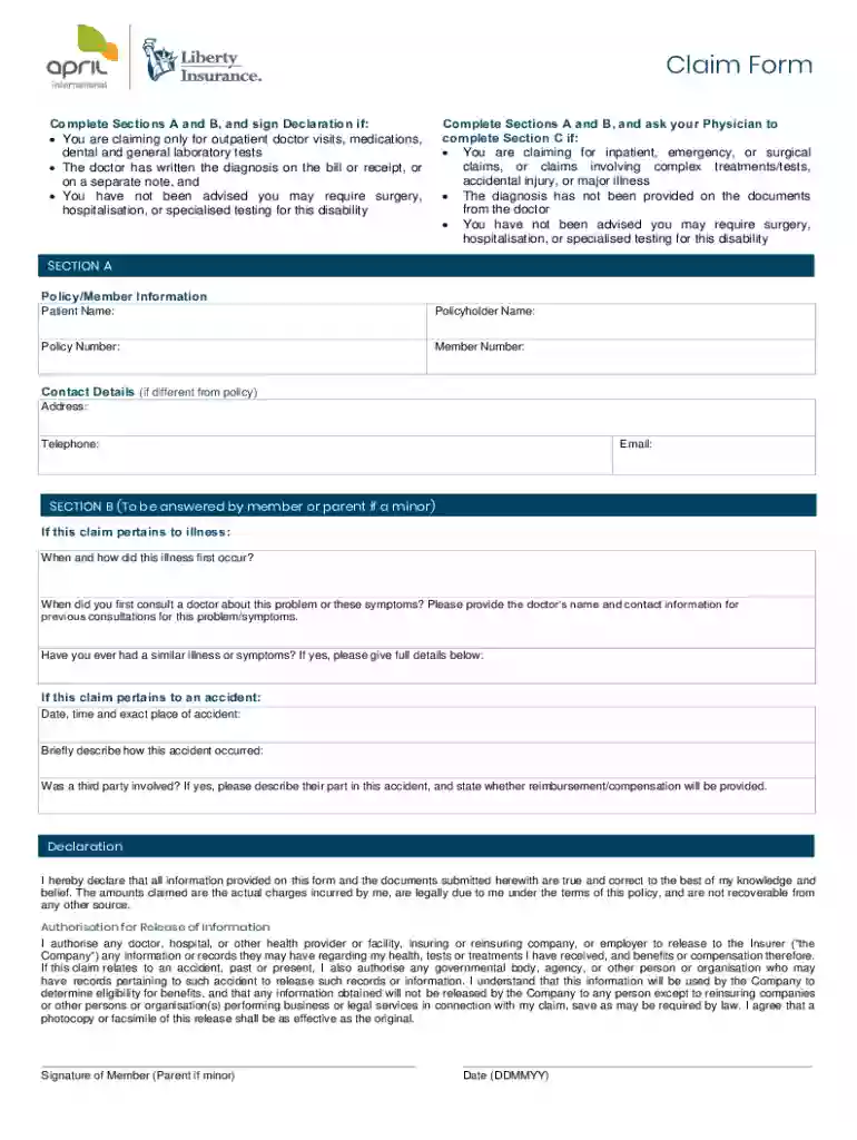 singapore claim form Preview on Page 1