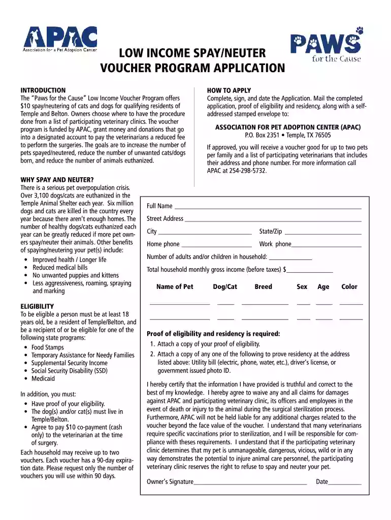 free spay and neuter vouchers near me Preview on Page 1