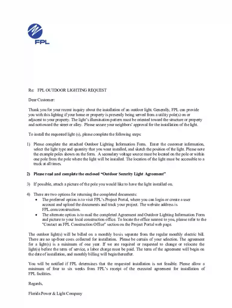 Fpl outdoor lighting request" Keyword Found Websites Preview on Page 1