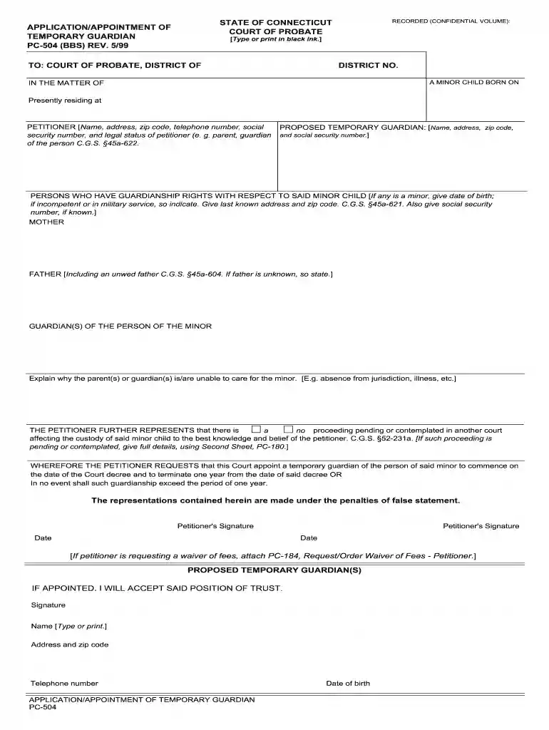 form pc504 1999 Preview on Page 1