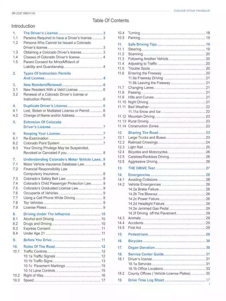 colorado driver handbook spanish Preview on Page 1