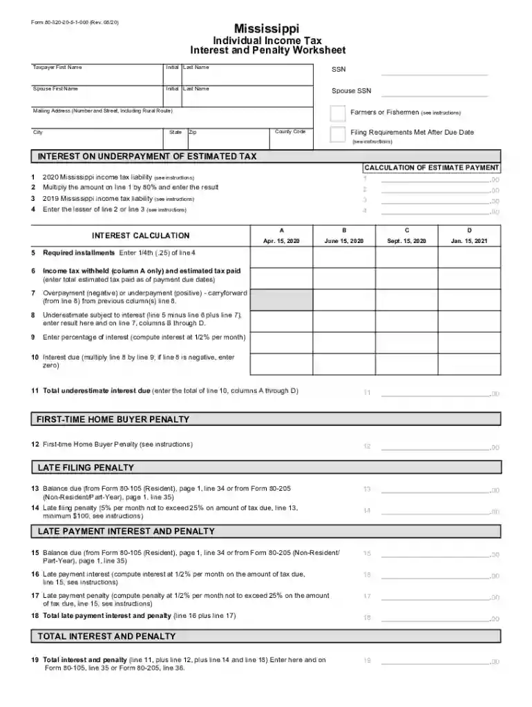 form 80 320 Preview on Page 1