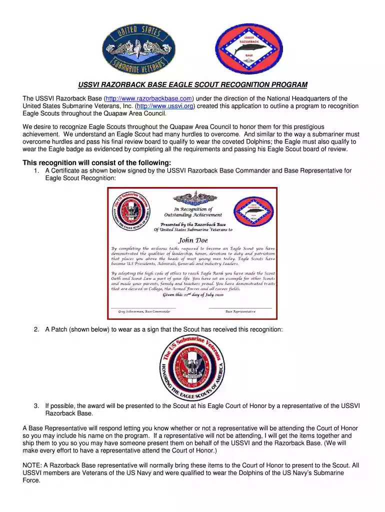 printable eagle scout congratulations letter Preview on Page 1