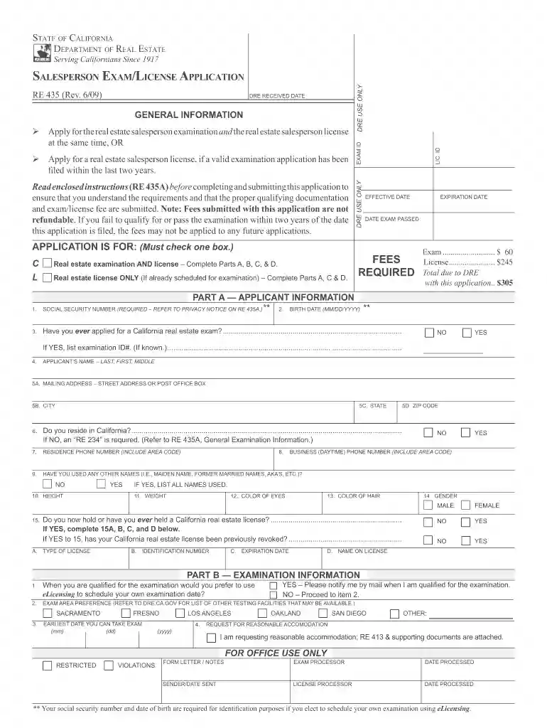 form 435 Preview on Page 1