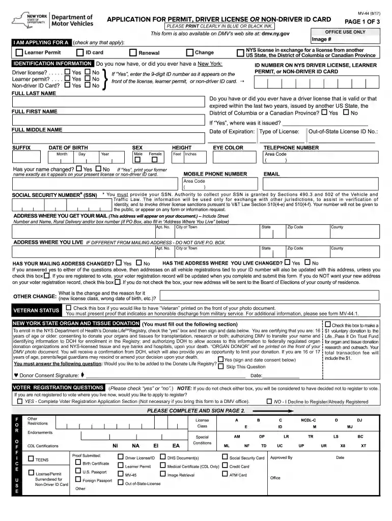 mv 44 residency certificate Preview on Page 1