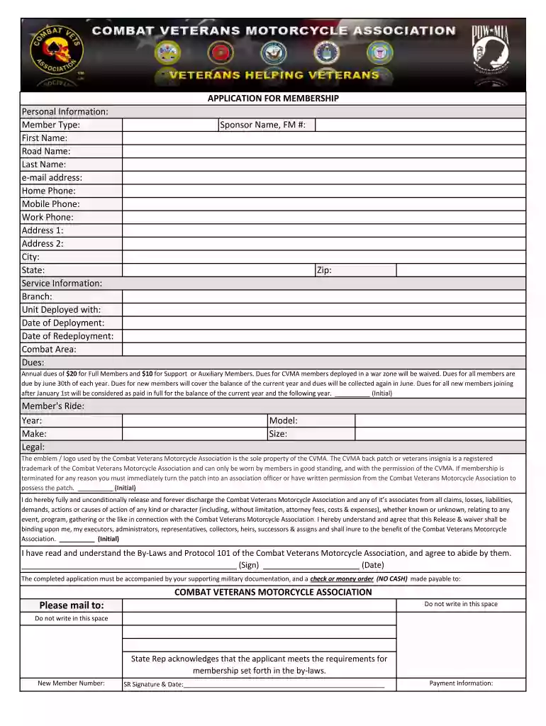 cvma application Preview on Page 1