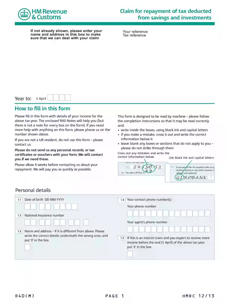 r40 form Preview on Page 1
