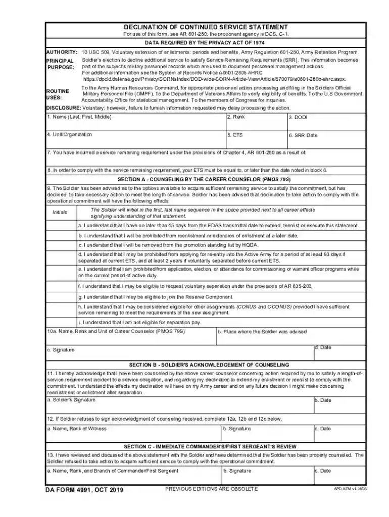 dec statement army Preview on Page 1