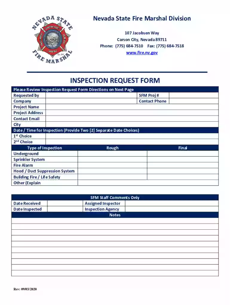 Inspection Request Form 09032020 docx Preview on Page 1