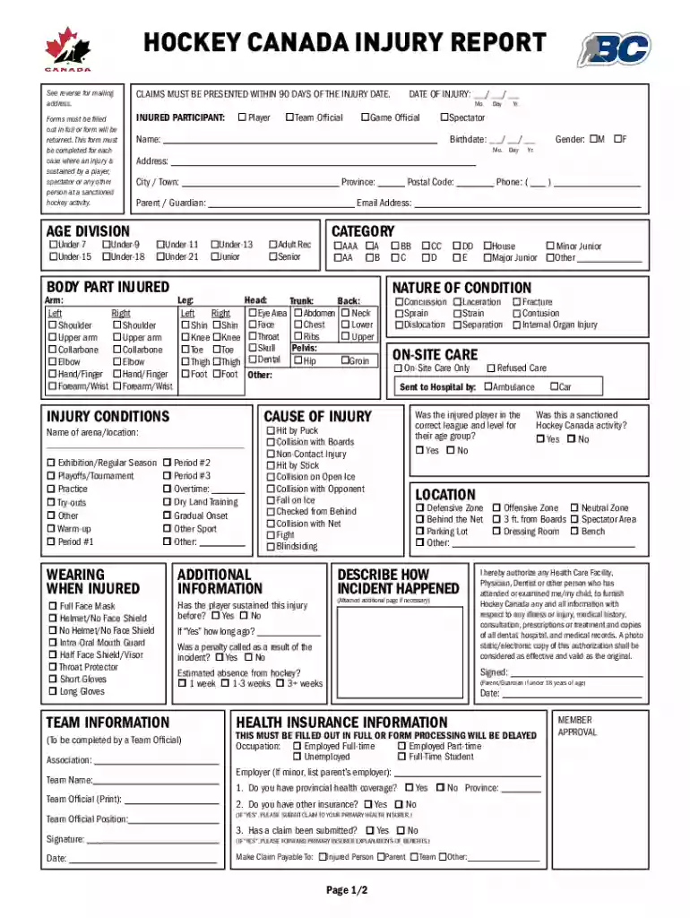 British Columbia Amateur Hockey - BC Hockey - Home Preview on Page 1