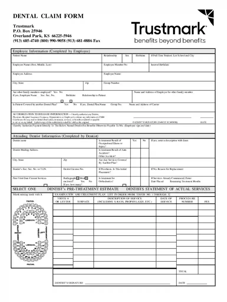Health Benefits LocationsTrustmarkFile a ClaimTrustmarkDental Claim Form - HealthplexClaim form - BCBSKS Preview on Page 1