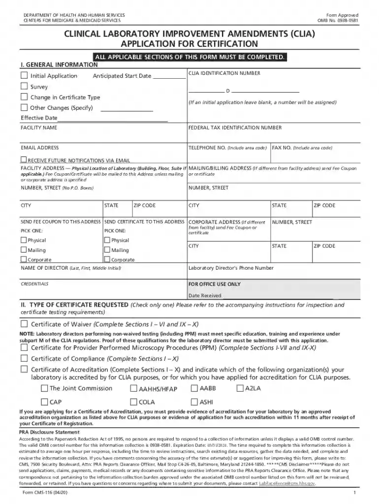 clia certification process Preview on Page 1