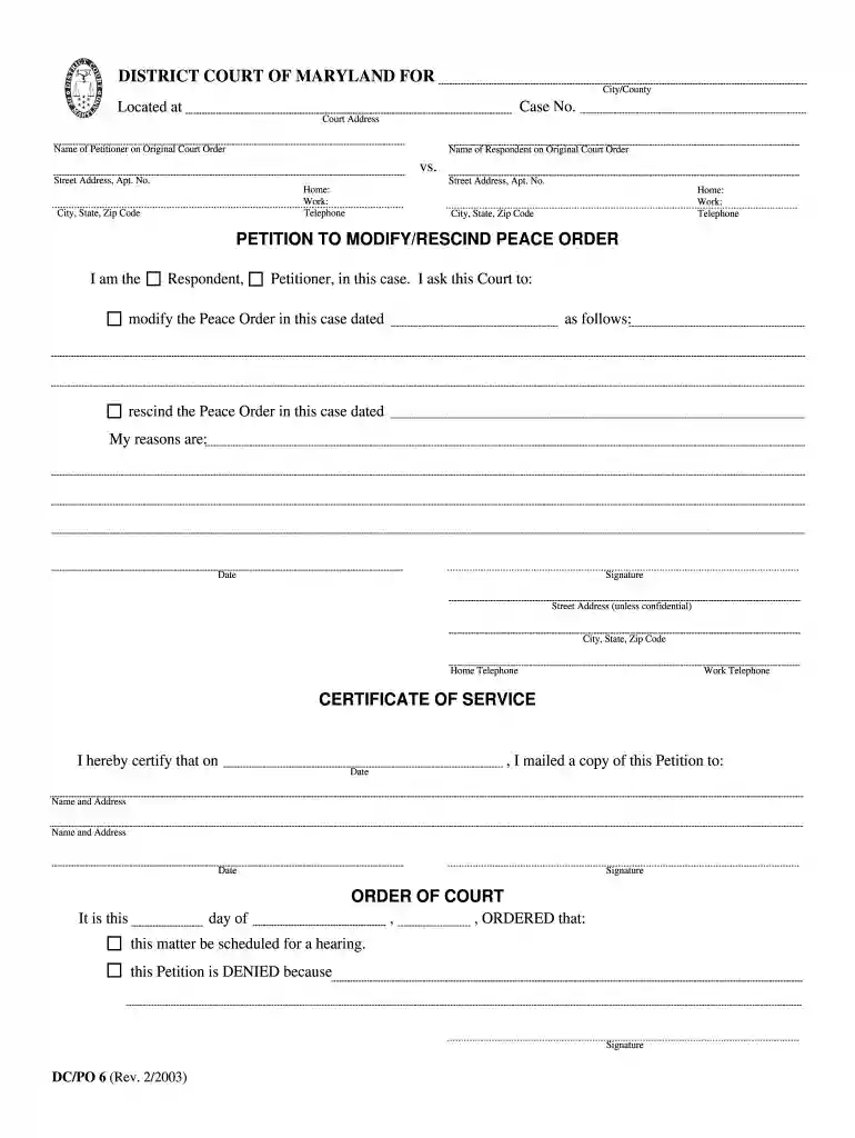 peace order Preview on Page 1