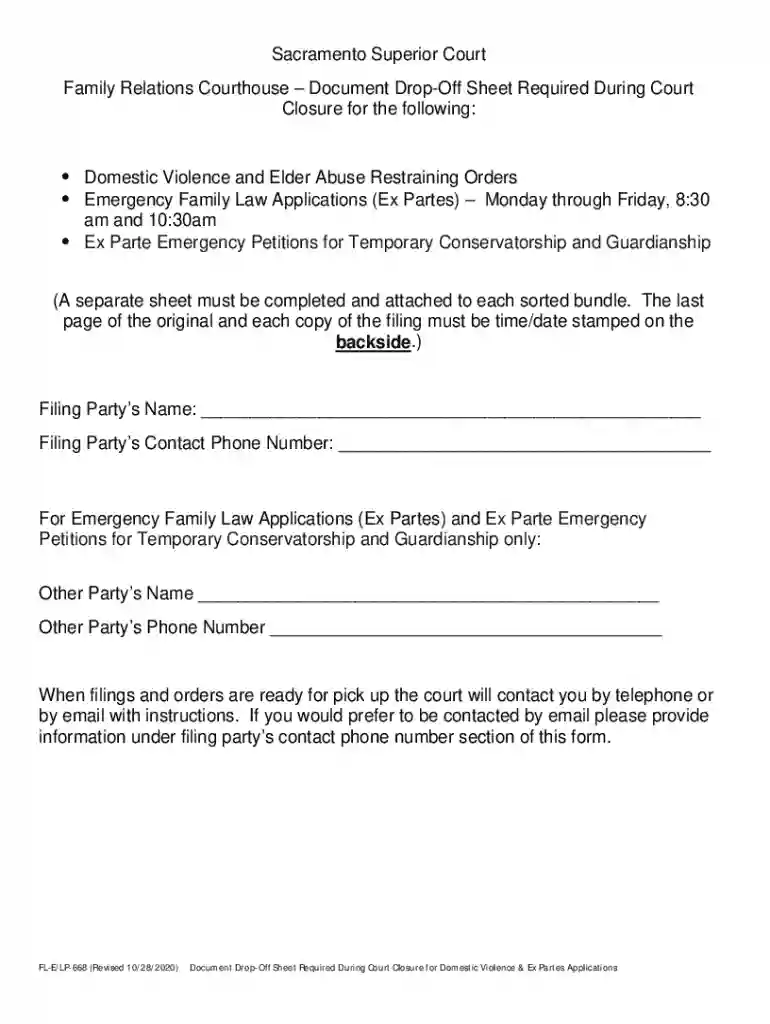 Cover Sheet: Request for Elder or ... - County of Sacramento Preview on Page 1