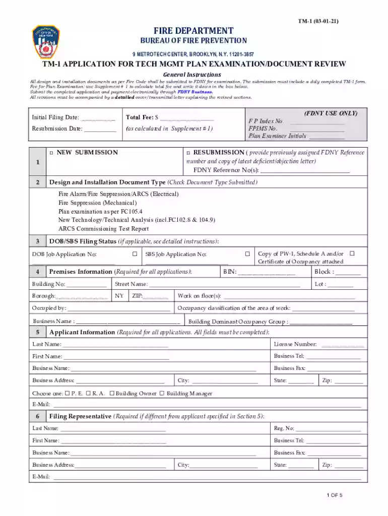 tm 1 form Preview on Page 1