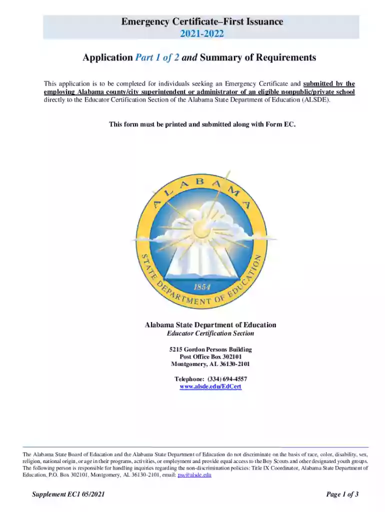 alabama ec1 Preview on Page 1