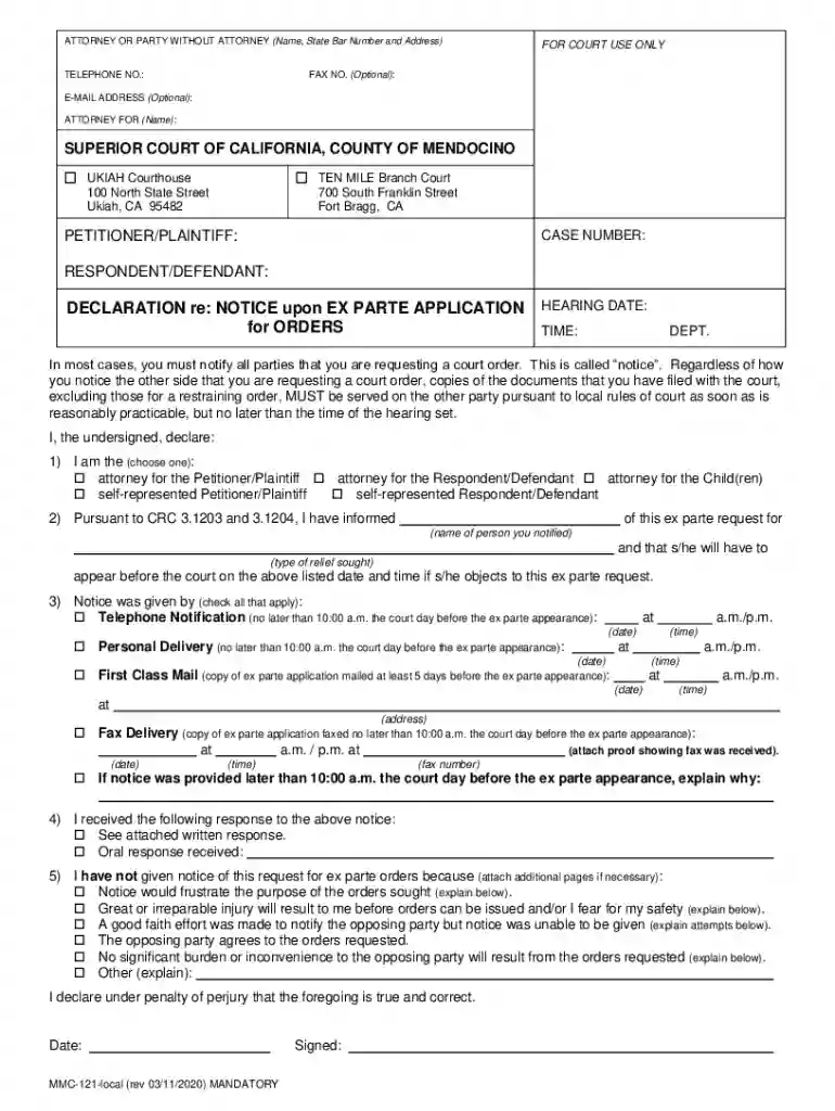 CLAIM FORM - The Superior Court of California Preview on Page 1