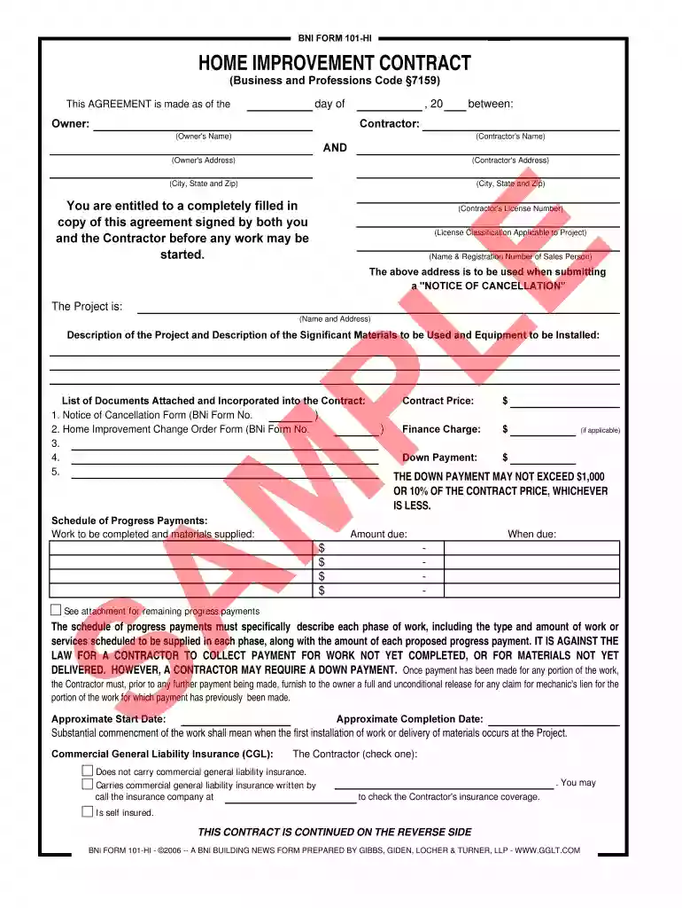 bni forms Preview on Page 1