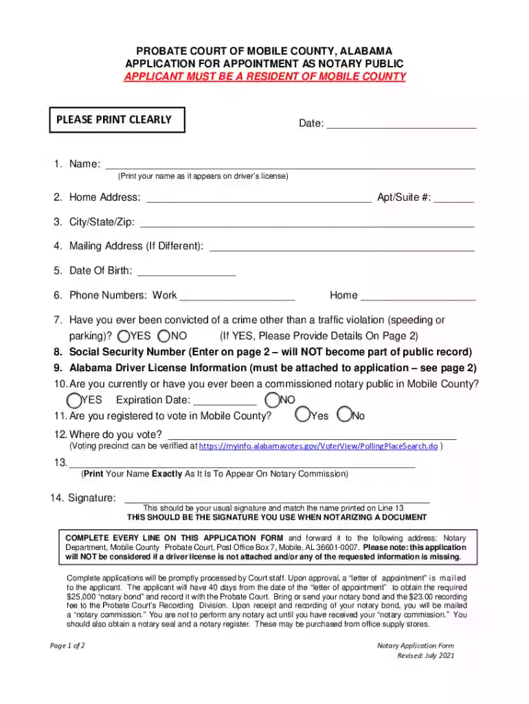 mobile county probate court forms Preview on Page 1