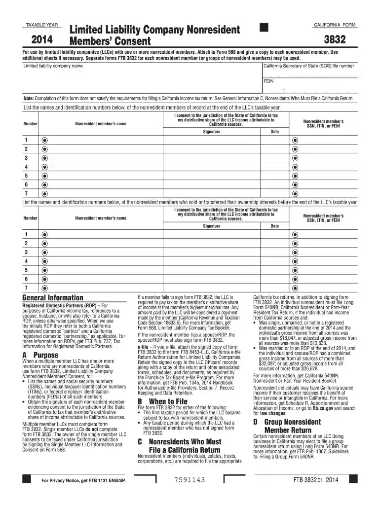 california form 3832 instructions 2023 Preview on Page 1