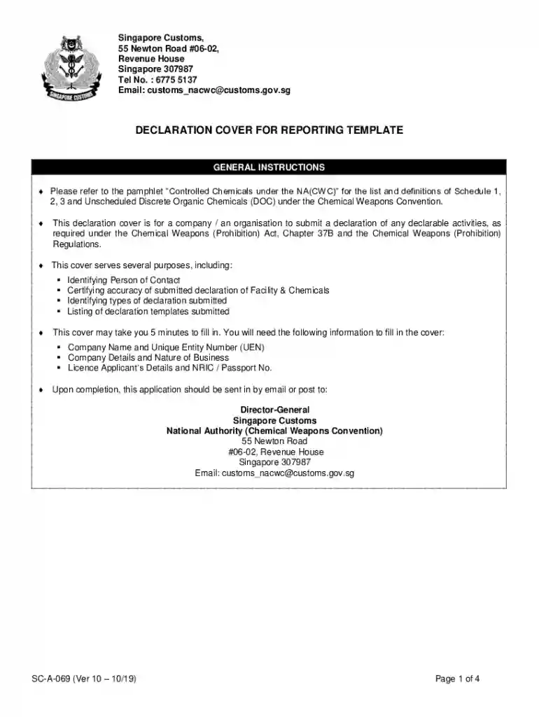 ica health declaration form Preview on Page 1