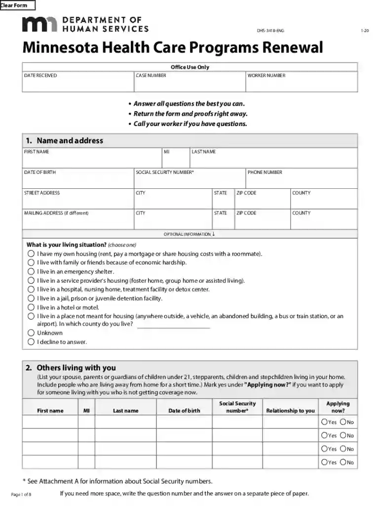 dhs 3418 Preview on Page 1