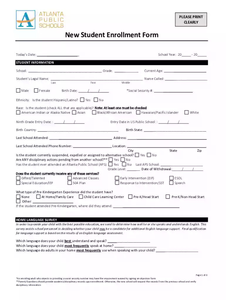 Ethnicity: Is the student Hispanic Latino Preview on Page 1