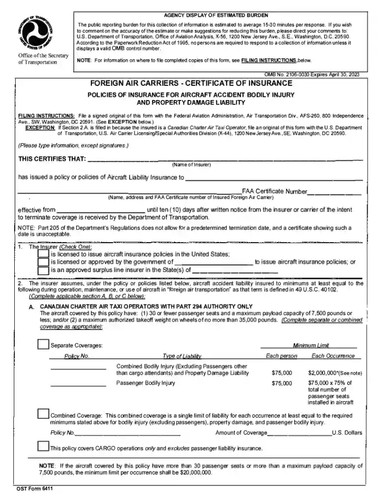 ost form 6411 Preview on Page 1
