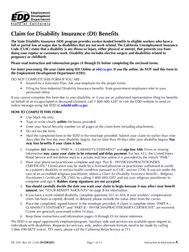 de 2501 form Preview on Page 1