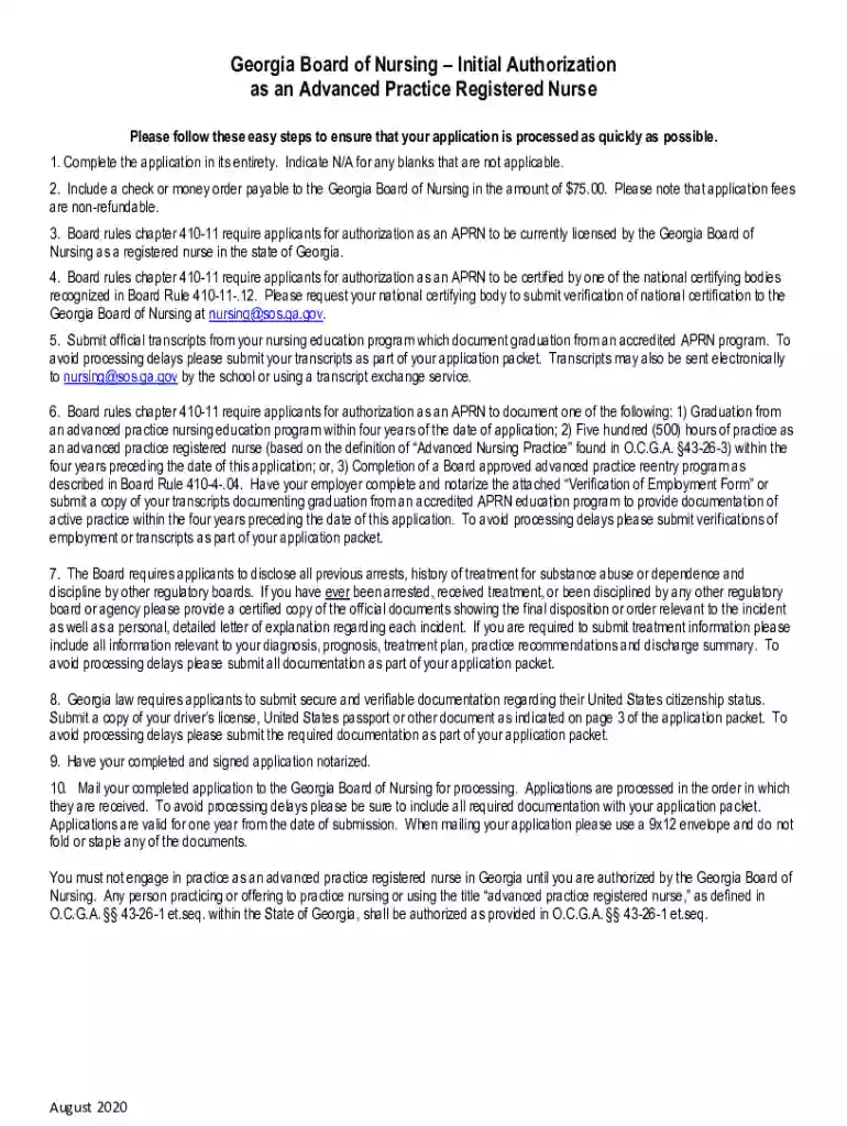 georgia compact license application Preview on Page 1