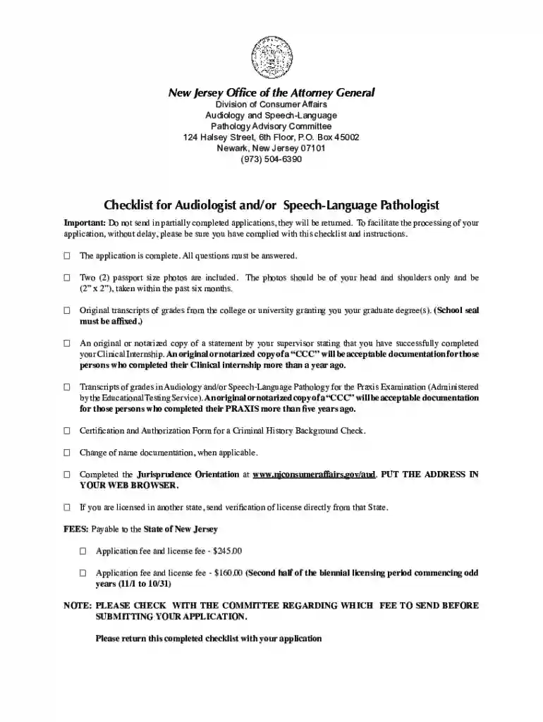 Audiology and Speech-Language Pathology Advisory Committee Preview on Page 1