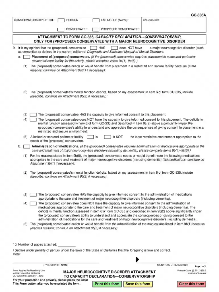 gc 335a form Preview on Page 1