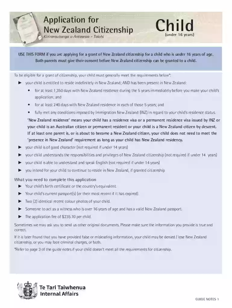 Application for NZ citizenship - AdultHow to apply for NZ citizenshipNew Zealand GovernmentHow to ap Preview on Page 1