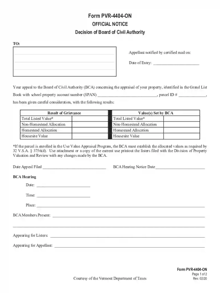pvr fill form Preview on Page 1