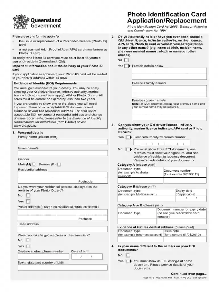 proof of age queensland Preview on Page 1