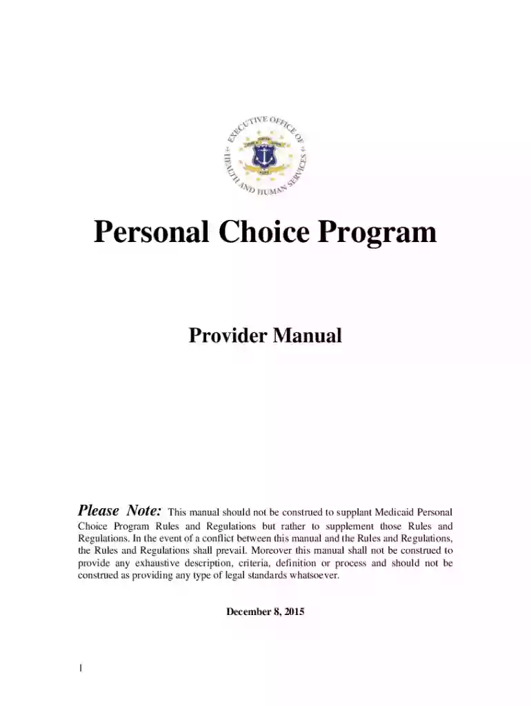 PCP Provider Manual 8-1-12 doc Preview on Page 1