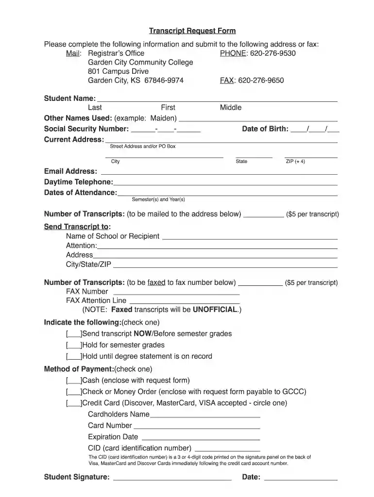 glendale community college unofficial transcripts Preview on Page 1